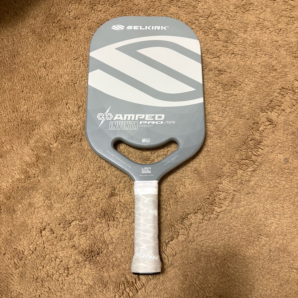 Selkirk Amped Pickleball Paddle in Gray and White